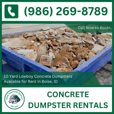 Boise Concrete Dumpster Rental
